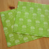 Wildes Wachs Vespertasche "Pflanze" grün, 2er Set