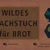 Wildes Wachs Tuch für Brot "Pfau" dunkelblau, 60 x 46 cm