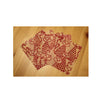 Wildes Wachs Minituch "Katze" rot, 5er Set
