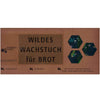 Wildes Wachs Tuch für Brot "Pfau" dunkelblau, 60 x 46 cm